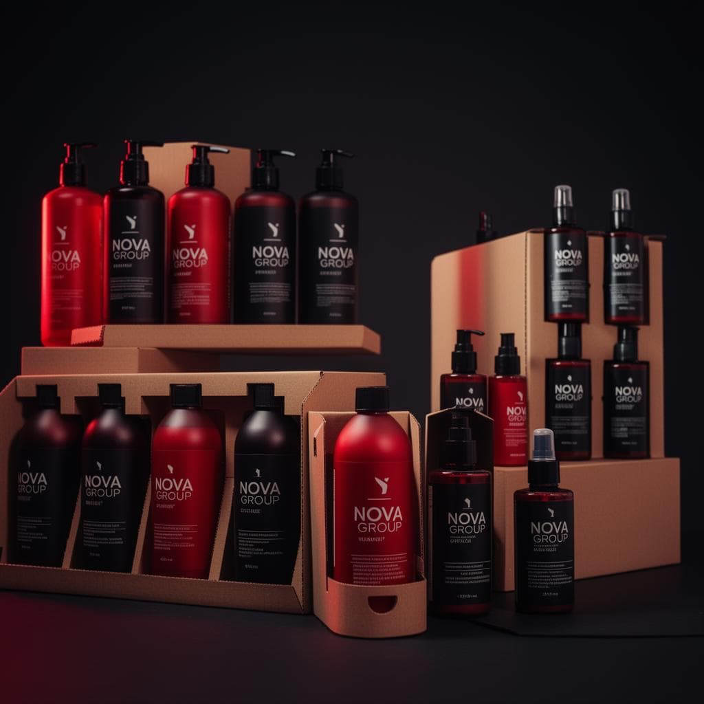 Nova Group Chemicals complete packaging solutions - from bottles to labels, shelf-ready products